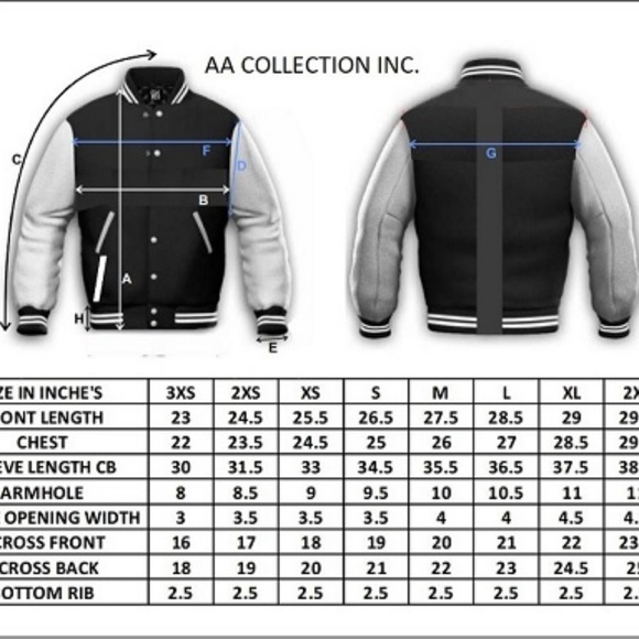 Genuine Leather Varsity Letterman Baseball jacket - Picture 4 of 4